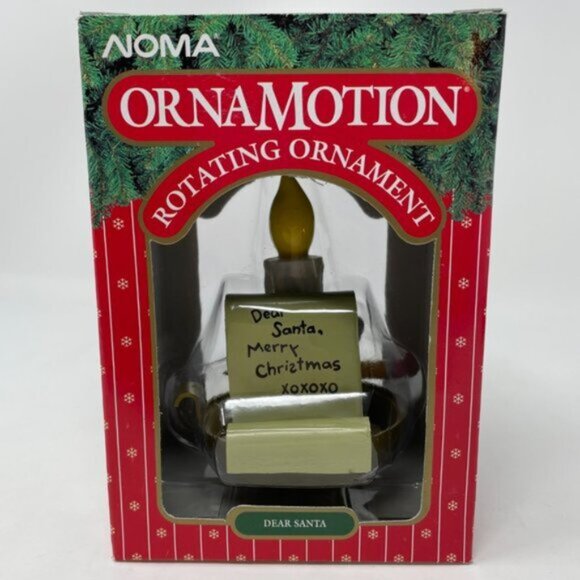 NOMA Ornamotion “Dear Santa” Holiday Christmas Rotating Ornament Vintage - Picture 8 of 13